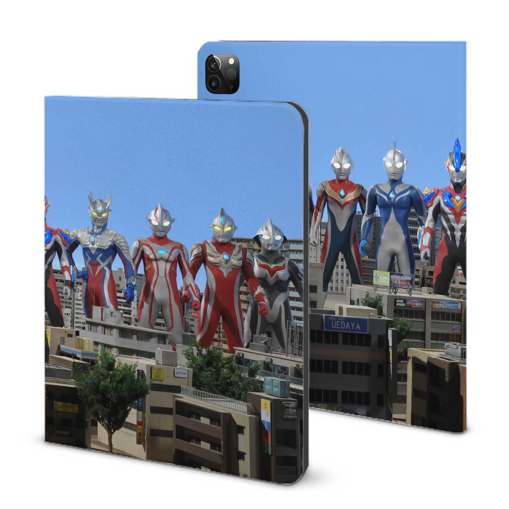（画像用） ウルトラマン Ultraman IPadケース ペンホルダー付き ブックスタイルデザイン